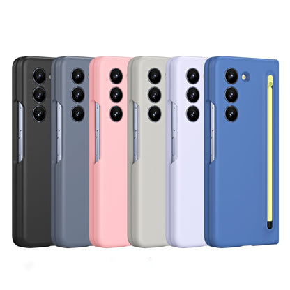 For Samsung Galaxy Z Fold4 Skinfeel Shockproof Phone Case, No Pen(Purple) - Galaxy Z Fold4 5G Cases by buy2fix | Online Shopping UK | buy2fix
