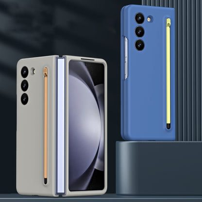 For Samsung Galaxy Z Fold6 Skinfeel Shockproof Phone Case, No Pen(Blue) - Galaxy Z Fold6 5G Cases by buy2fix | Online Shopping UK | buy2fix