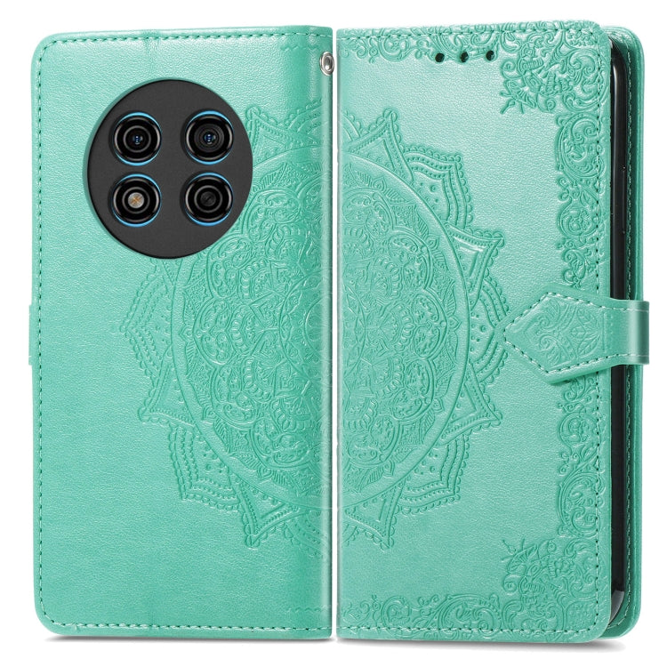 For Ulefone Note 15 Mandala Flower Embossed Leather Phone Case(Green) by buy2fix