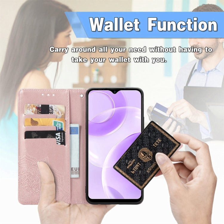 For Ulefone Note 15 Mandala Flower Embossed Leather Phone Case(Green) by buy2fix