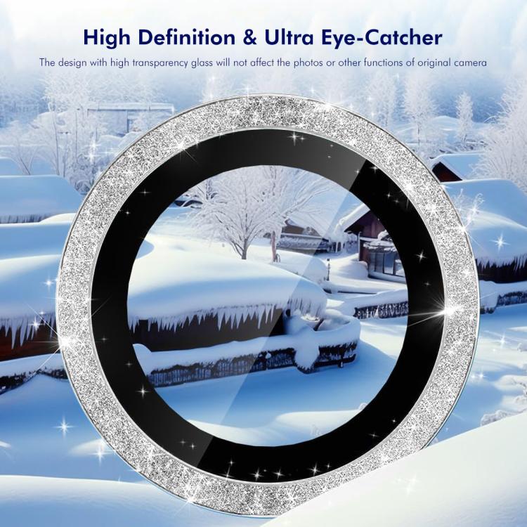 For iPhone 17 Pro / 17 Pro Max ENKAY Hat-Prince Glitter Rear Lens Aluminium Alloy Tempered Glass Film(Gold) - iPhone 17 Pro Max Tempered Glass by ENKAY | Online Shopping UK | buy2fix