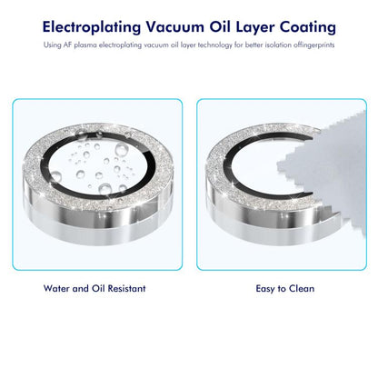 For iPhone 17 Air ENKAY Hat-Prince Glitter Rear Lens Aluminium Alloy Tempered Glass Film(Blue) - iPhone 17 Air Tempered Glass by ENKAY | Online Shopping UK | buy2fix