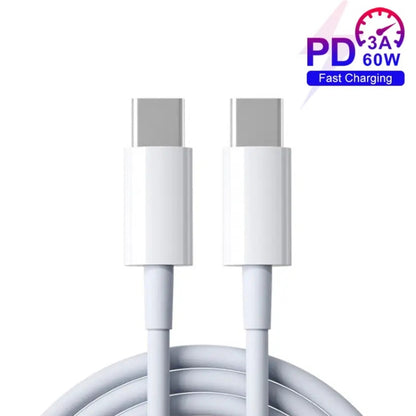 XJ-97 60W 3A USB-C / Type-C to Type-C Fast Charging Data Cable, Cable Length:0.3m - USB-C & Type-C Cable by buy2fix | Online Shopping UK | buy2fix