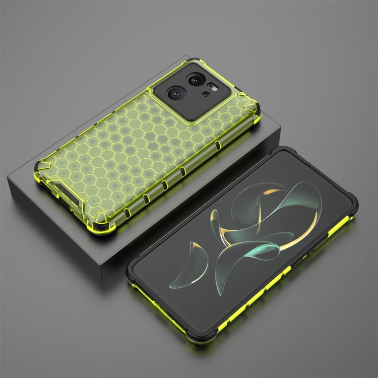 For Redmi K60 Ultra Shockproof Honeycomb Phone Case(Green) - Redmi K60 Ultra Cases by buy2fix | Online Shopping UK | buy2fix