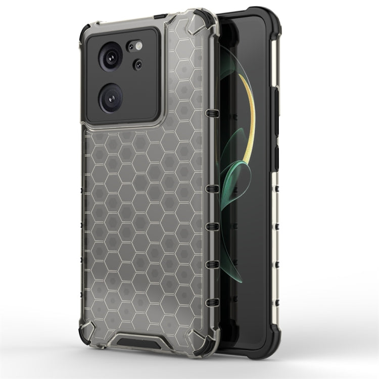 For Xiaomi 13T Shockproof Honeycomb Phone Case(Black) - Xiaomi Cases by buy2fix | Online Shopping UK | buy2fix