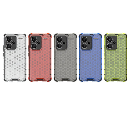 For Redmi Note 13 Pro+ Shockproof Honeycomb Phone Case(Red) - Note 13 Pro+ Cases by buy2fix | Online Shopping UK | buy2fix