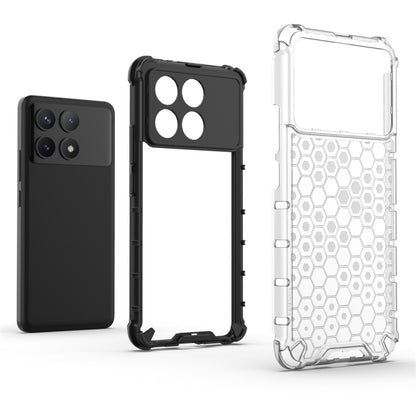 For Redmi K70 Shockproof Honeycomb Phone Case(White) - Xiaomi Cases by buy2fix | Online Shopping UK | buy2fix