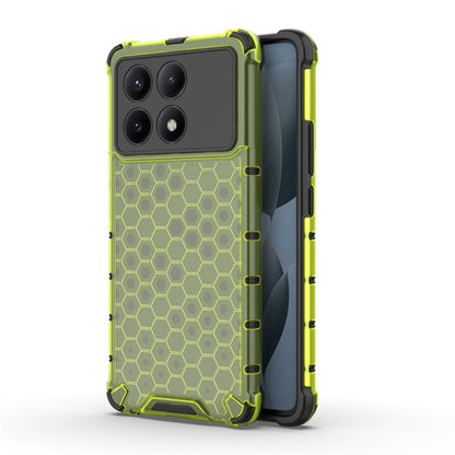 For Redmi K70E Shockproof Honeycomb Phone Case(Green) - K70E Cases by buy2fix | Online Shopping UK | buy2fix