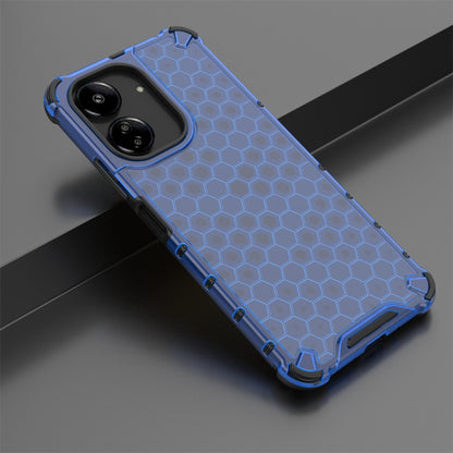 For  Redmi 13C 4G Shockproof Honeycomb Phone Case(Blue) - 13C Cases by buy2fix | Online Shopping UK | buy2fix