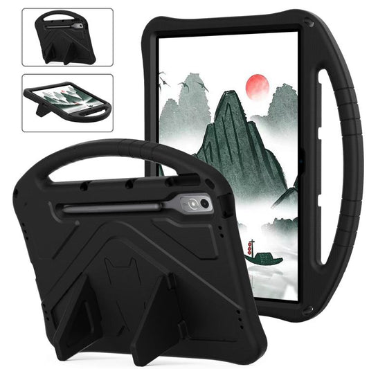 For Lenovo Xiaoxin Pad Pro 12.7 2025 EVA Shockproof Tablet Case with Holder(Black) - Lenovo by buy2fix | Online Shopping UK | buy2fix