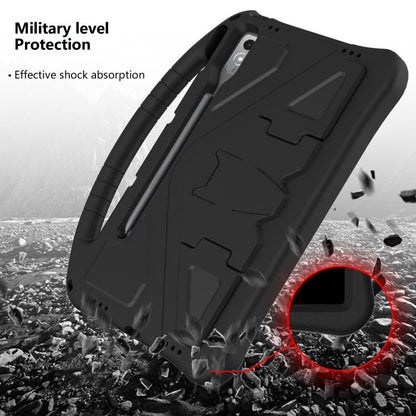 For Lenovo Xiaoxin Pad Pro 12.7 2025 EVA Shockproof Tablet Case with Holder(Black) - Lenovo by buy2fix | Online Shopping UK | buy2fix