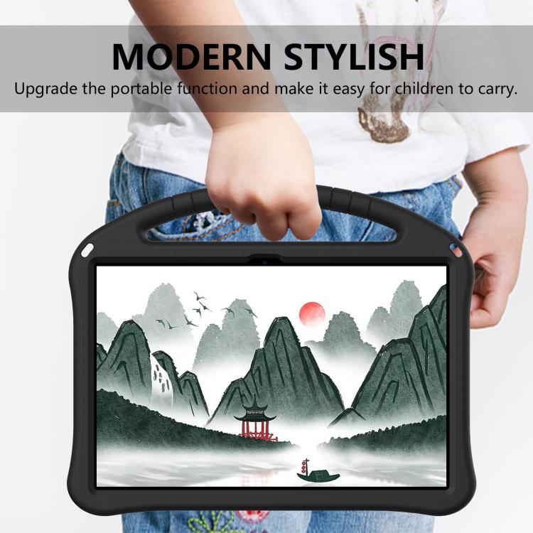 For Lenovo Xiaoxin Pad Pro 12.7 2025 EVA Shockproof Tablet Case with Holder(Black) - Lenovo by buy2fix | Online Shopping UK | buy2fix