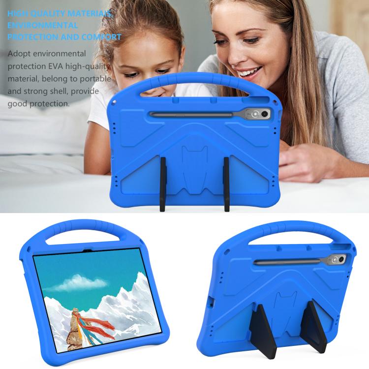 For Lenovo Xiaoxin Pad Pro 12.7 2025 EVA Shockproof Tablet Case with Holder(Blue) - Lenovo by buy2fix | Online Shopping UK | buy2fix
