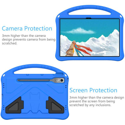 For Lenovo Xiaoxin Pad Pro 12.7 2025 EVA Shockproof Tablet Case with Holder(Blue) - Lenovo by buy2fix | Online Shopping UK | buy2fix