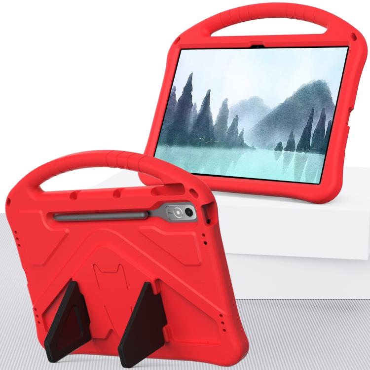 For Lenovo Xiaoxin Pad Pro 12.7 2025 EVA Shockproof Tablet Case with Holder(Red) - Lenovo by buy2fix | Online Shopping UK | buy2fix