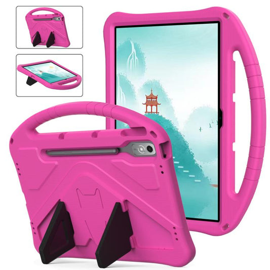 For Lenovo Xiaoxin Pad Pro 12.7 2025 EVA Shockproof Tablet Case with Holder(Rose Red) - Lenovo by buy2fix | Online Shopping UK | buy2fix