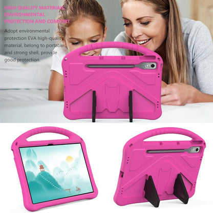 For Lenovo Xiaoxin Pad Pro 12.7 2025 EVA Shockproof Tablet Case with Holder(Rose Red) - Lenovo by buy2fix | Online Shopping UK | buy2fix