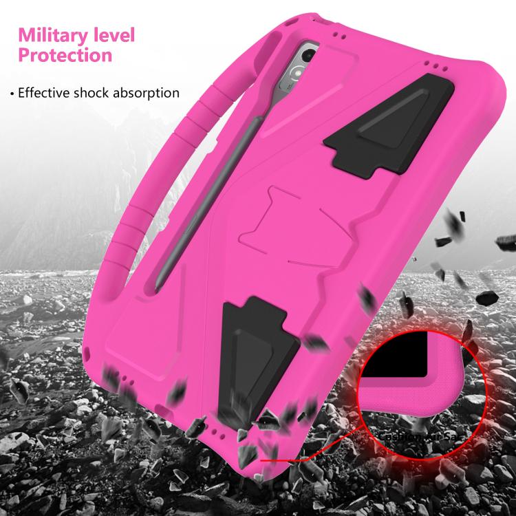 For Lenovo Xiaoxin Pad Pro 12.7 2025 EVA Shockproof Tablet Case with Holder(Rose Red) - Lenovo by buy2fix | Online Shopping UK | buy2fix
