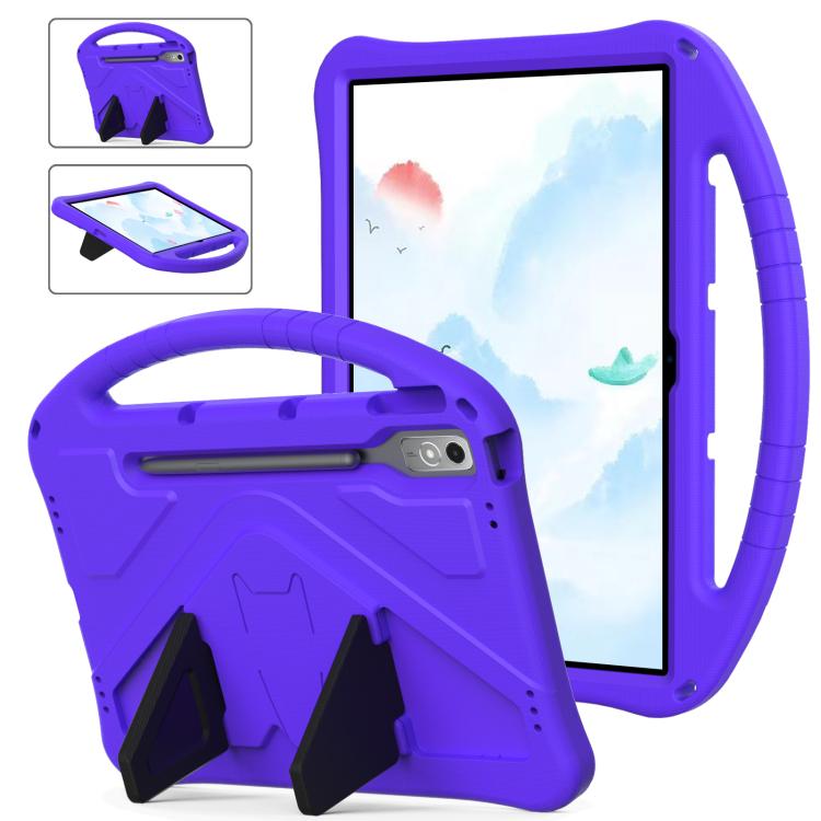 For Lenovo Xiaoxin Pad Pro 12.7 2025 EVA Shockproof Tablet Case with Holder(Purple) - Lenovo by buy2fix | Online Shopping UK | buy2fix
