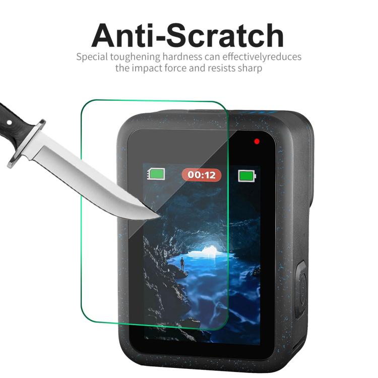 For GoPro HERO12 Black ENKAY Hat-Prince 9H 0.2mm High Alumina-silicon Front ＆ Back Camera Tempered Glass Film by ENKAY