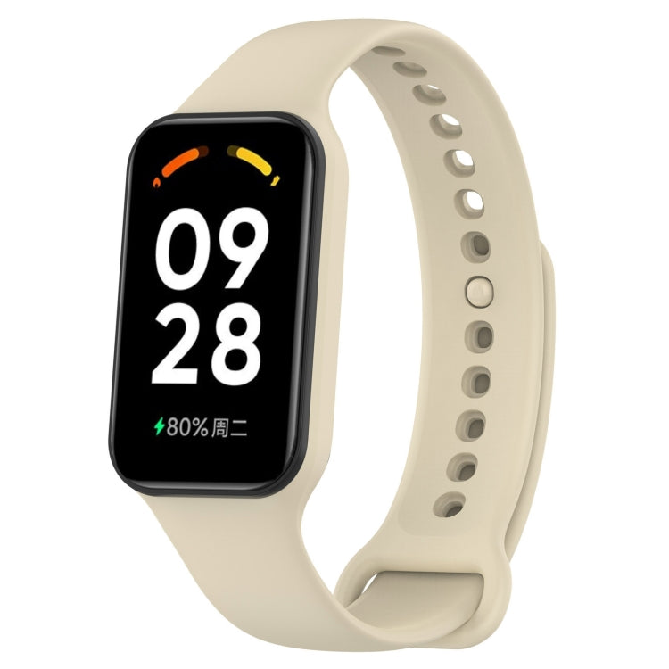 For Xiaomi Mi Band 8 Active Solid Color Integrated Silicone Watch Band(Stralight Color) - Watch Bands by buy2fix | Online Shopping UK | buy2fix