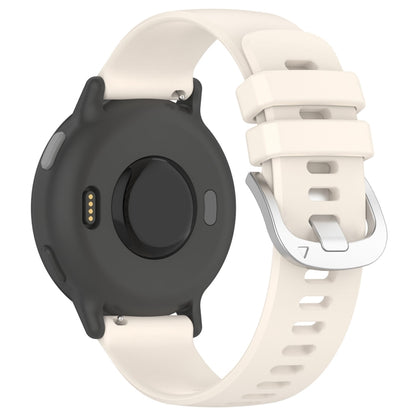For Garmin Venu / Venu SQ Liquid Glossy Silver Buckle Silicone Watch Band(Starlight) - Watch Bands by buy2fix | Online Shopping UK | buy2fix