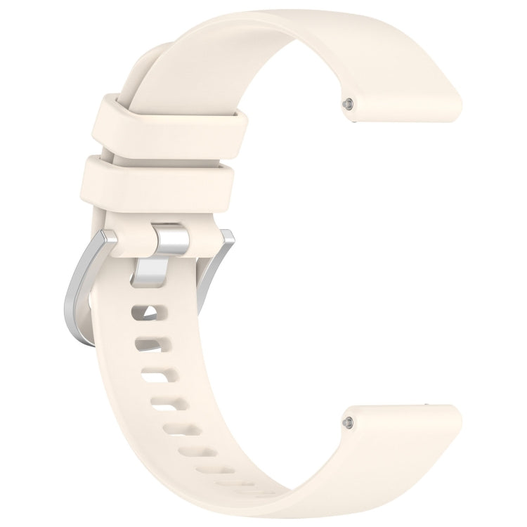 For Garmin Venu / Venu SQ Liquid Glossy Silver Buckle Silicone Watch Band(Starlight) - Watch Bands by buy2fix | Online Shopping UK | buy2fix