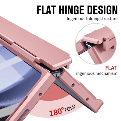 For Samsung Galaxy Z Fold4 Diamond Case-film Integral Hinge Shockproof Phone Case with Pen(Pink) - Galaxy Z Fold4 5G Cases by buy2fix | Online Shopping UK | buy2fix