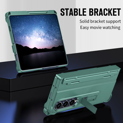 For Samsung Galaxy Z Fold3 5G Diamond Case-film Integral Hinge Shockproof Phone Case with Pen(Green) - Galaxy Phone Cases by buy2fix | Online Shopping UK | buy2fix