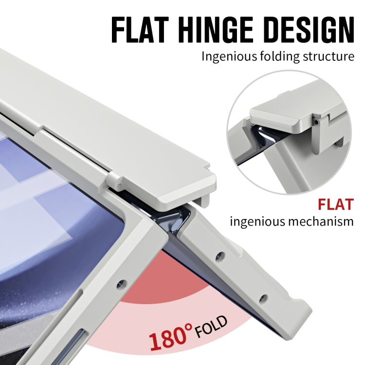For Samsung Galaxy Z Fold6 5G Diamond Case-film Integral Hinge Shockproof Phone Case with Pen(White) - Galaxy Z Fold6 5G Cases by buy2fix | Online Shopping UK | buy2fix