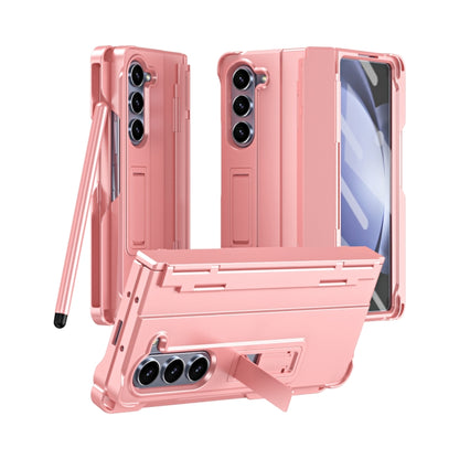 For Samsung Galaxy Z Fold6 5G Diamond Case-film Integral Hinge Shockproof Phone Case with Pen(Pink) - Galaxy Z Fold6 5G Cases by buy2fix | Online Shopping UK | buy2fix
