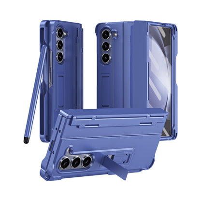For Samsung Galaxy Z Fold6 5G Diamond Case-film Integral Hinge Shockproof Phone Case with Pen(Blue) - Galaxy Z Fold6 5G Cases by buy2fix | Online Shopping UK | buy2fix