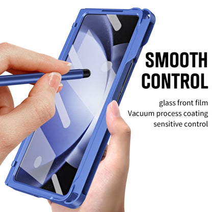 For Samsung Galaxy Z Fold6 5G Diamond Case-film Integral Hinge Shockproof Phone Case with Pen(Blue) - Galaxy Z Fold6 5G Cases by buy2fix | Online Shopping UK | buy2fix