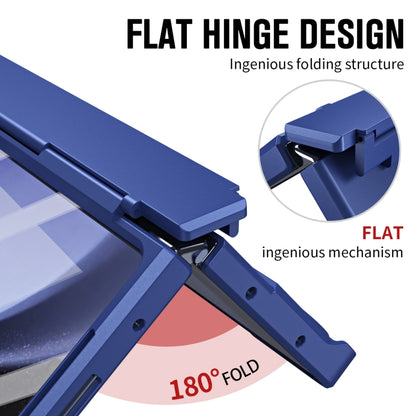 For Samsung Galaxy Z Fold6 5G Diamond Case-film Integral Hinge Shockproof Phone Case with Pen(Blue) - Galaxy Z Fold6 5G Cases by buy2fix | Online Shopping UK | buy2fix