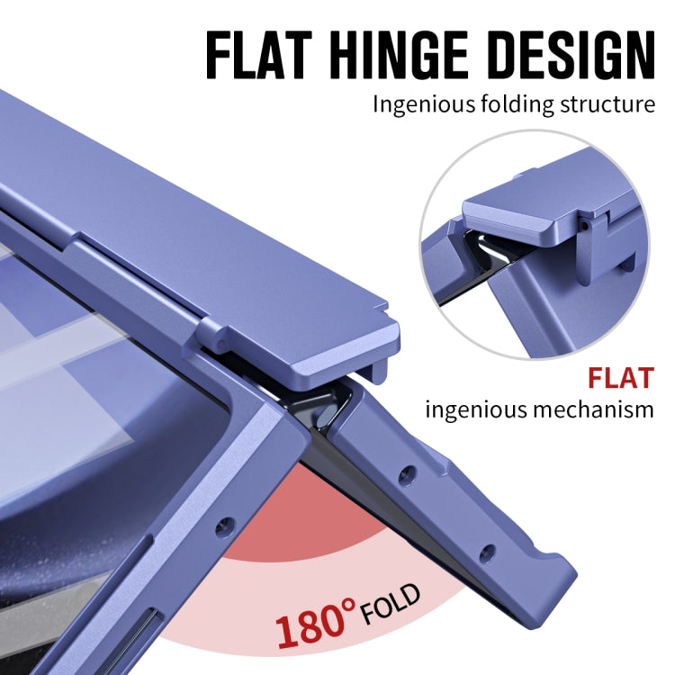 For Samsung Galaxy Z Fold6 5G Diamond Case-film Integral Hinge Shockproof Phone Case with Pen(Purple) - Galaxy Z Fold6 5G Cases by buy2fix | Online Shopping UK | buy2fix