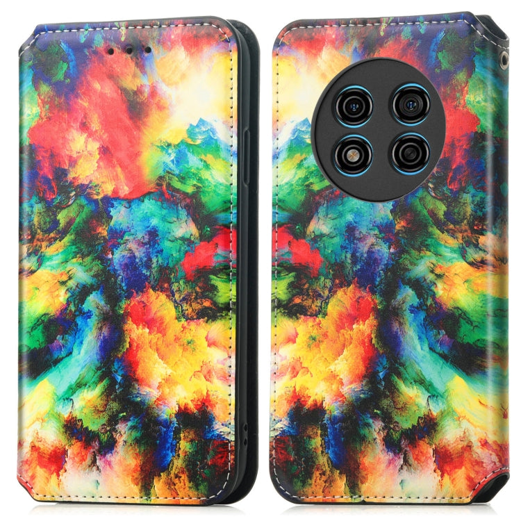 For Ulefone Note 15 CaseNeo Colorful Magnetic Leather Phone Case(Colorful Cloud) by buy2fix