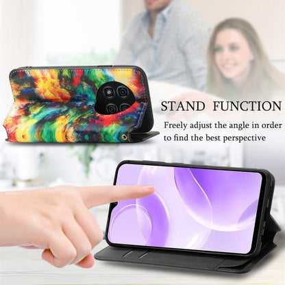 For Ulefone Note 15 CaseNeo Colorful Magnetic Leather Phone Case(Colorful Cloud) by buy2fix