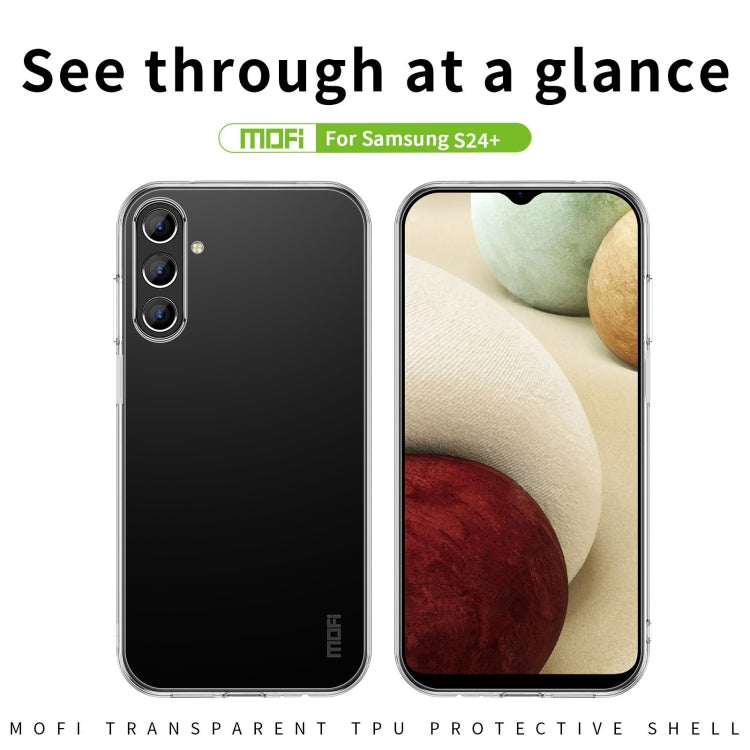 For Samsung Galaxy S24+ 5G MOFI Ming Series Ultra-thin TPU Phone Case(Transparent) - Galaxy S24+ 5G Cases by MOFI | Online Shopping UK | buy2fix