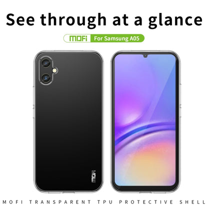 For Samsung Galaxy A05 MOFI Ming Series Ultra-thin TPU Phone Case(Transparent) - Galaxy Phone Cases by MOFI | Online Shopping UK | buy2fix