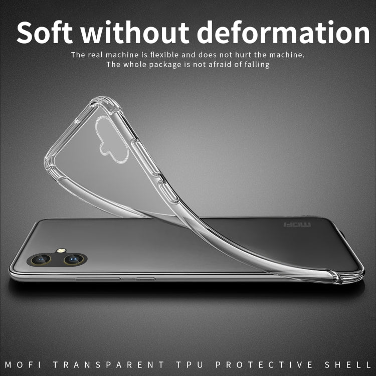 For Samsung Galaxy A05 MOFI Ming Series Ultra-thin TPU Phone Case(Transparent) by MOFI