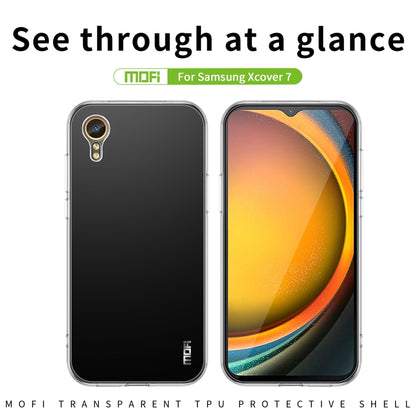 For Samsung Galaxy Xcover 7 MOFI Ming Series Ultra-thin TPU Phone Case(Transparent) by MOFI