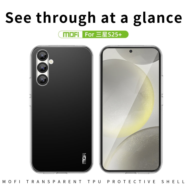 For Samsung Galaxy S25+ 5G MOFI Ming Series Ultra-thin TPU Phone Case(Transparent) by MOFI