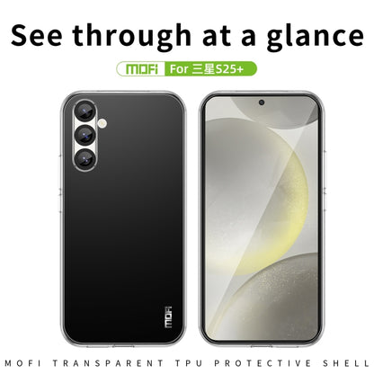 For Samsung Galaxy S25+ 5G MOFI Ming Series Ultra-thin TPU Phone Case(Transparent) by MOFI