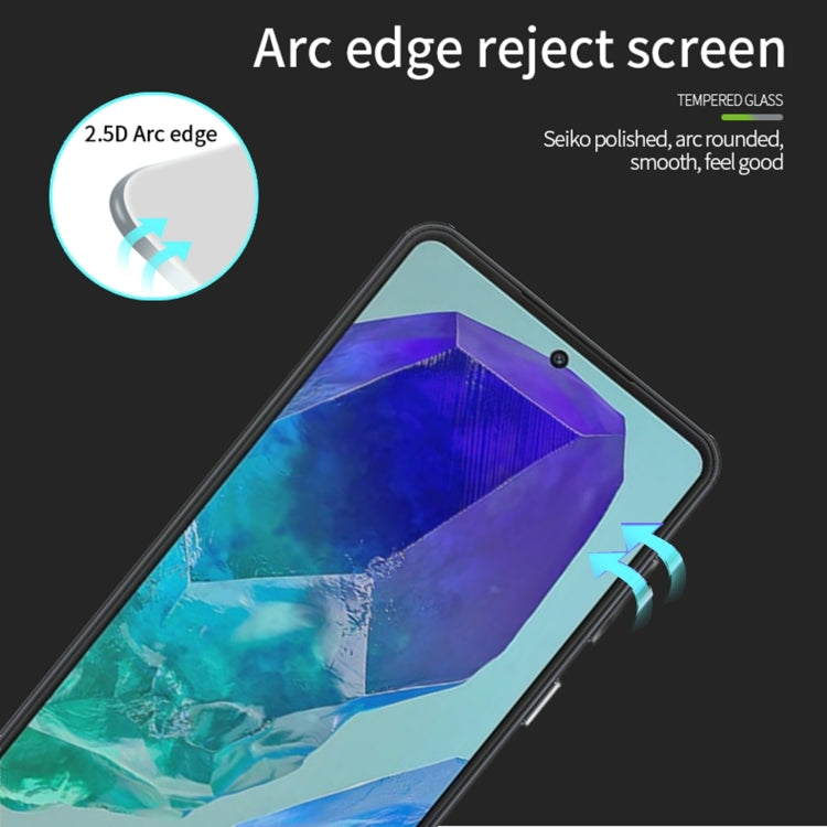 For Samsung Galaxy M55 MOFI 9H 2.5D Full Screen Tempered Glass Film(Black) by MOFI
