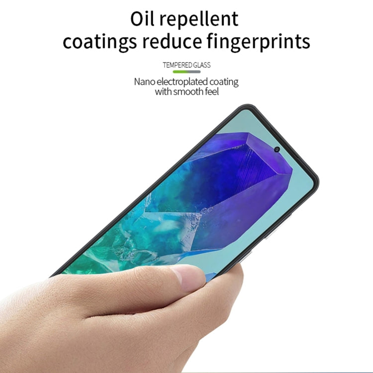 For Samsung Galaxy M55 MOFI 9H 2.5D Full Screen Tempered Glass Film(Black) by MOFI