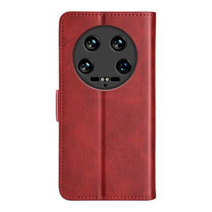 For Xiaomi 14 Ultra Dual-side Magnetic Buckle Horizontal Flip Leather Phone Case(Red) - 14 Ultra Cases by buy2fix | Online Shopping UK | buy2fix