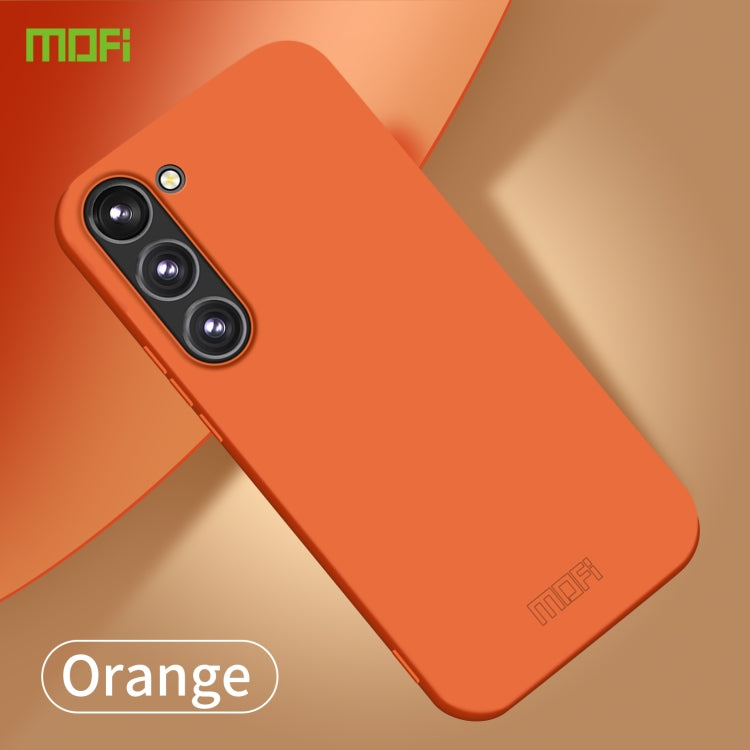 For Samsung Galaxy S23+ 5G MOFI Qin Series Skin Feel All-inclusive PC Phone Case(Orange) - Galaxy Phone Cases by MOFI | Online Shopping UK | buy2fix