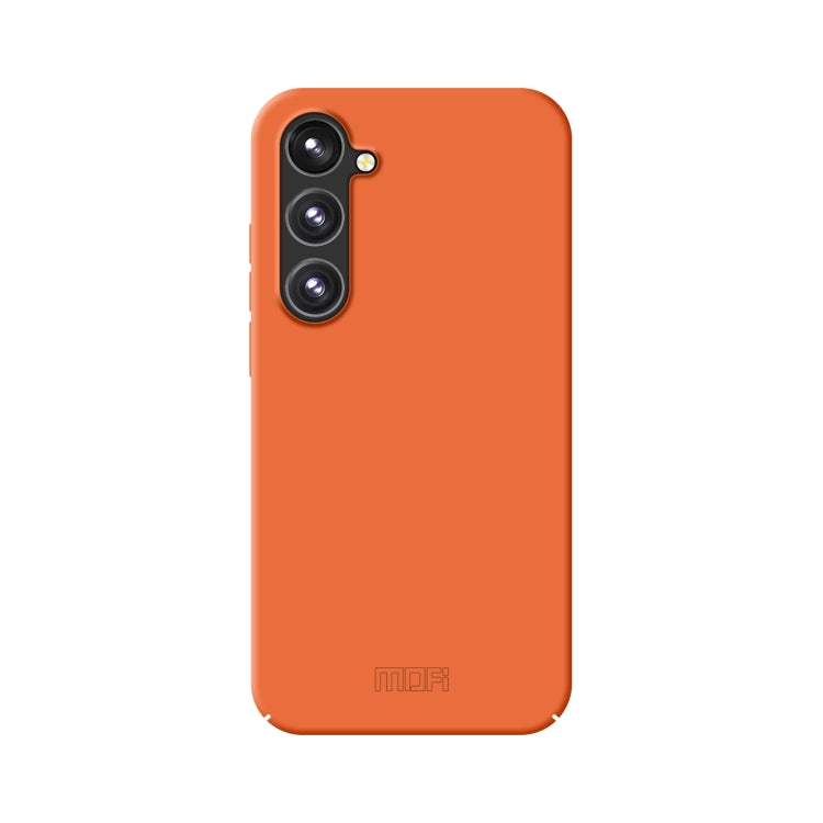 For Samsung Galaxy S23 FE 5G MOFI Qin Series Skin Feel All-inclusive PC Phone Case(Orange) - Galaxy Phone Cases by MOFI | Online Shopping UK | buy2fix