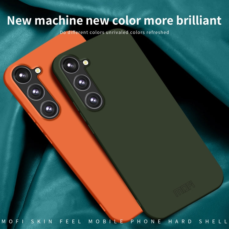For Samsung Galaxy S23 FE 5G MOFI Qin Series Skin Feel All-inclusive PC Phone Case(Orange) - Galaxy Phone Cases by MOFI | Online Shopping UK | buy2fix