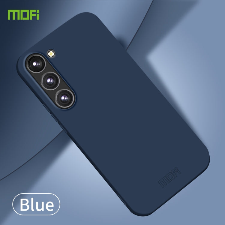 For Samsung Galaxy A34 5G MOFI Qin Series Skin Feel All-inclusive PC Phone Case(Blue) - Galaxy Phone Cases by MOFI | Online Shopping UK | buy2fix